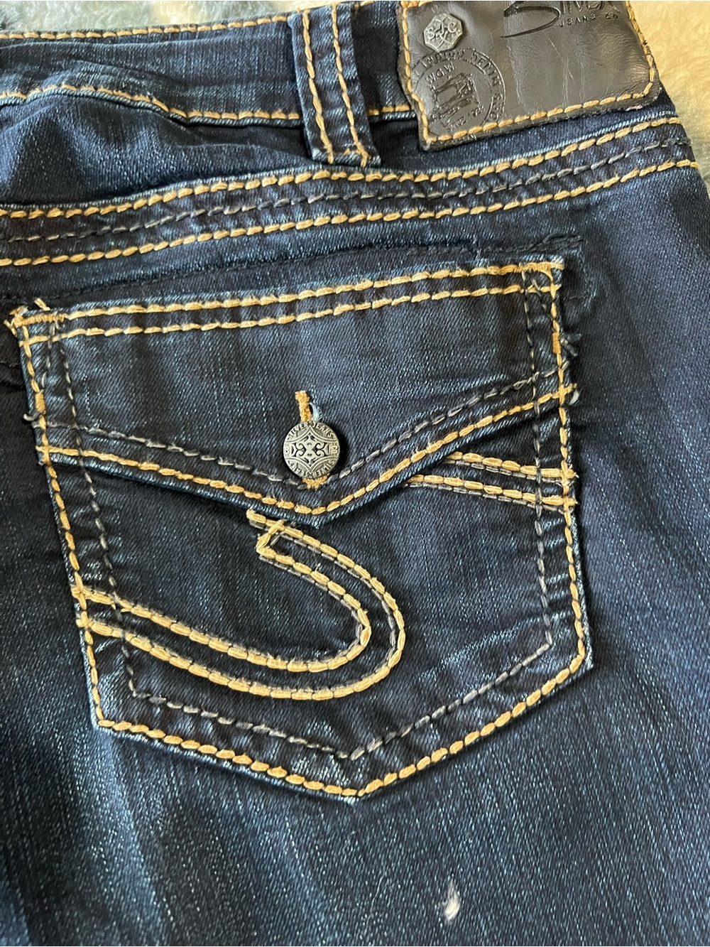 Silver Jeans Dark Indigo Skinny Women's Jeans - Picture 6 of 7